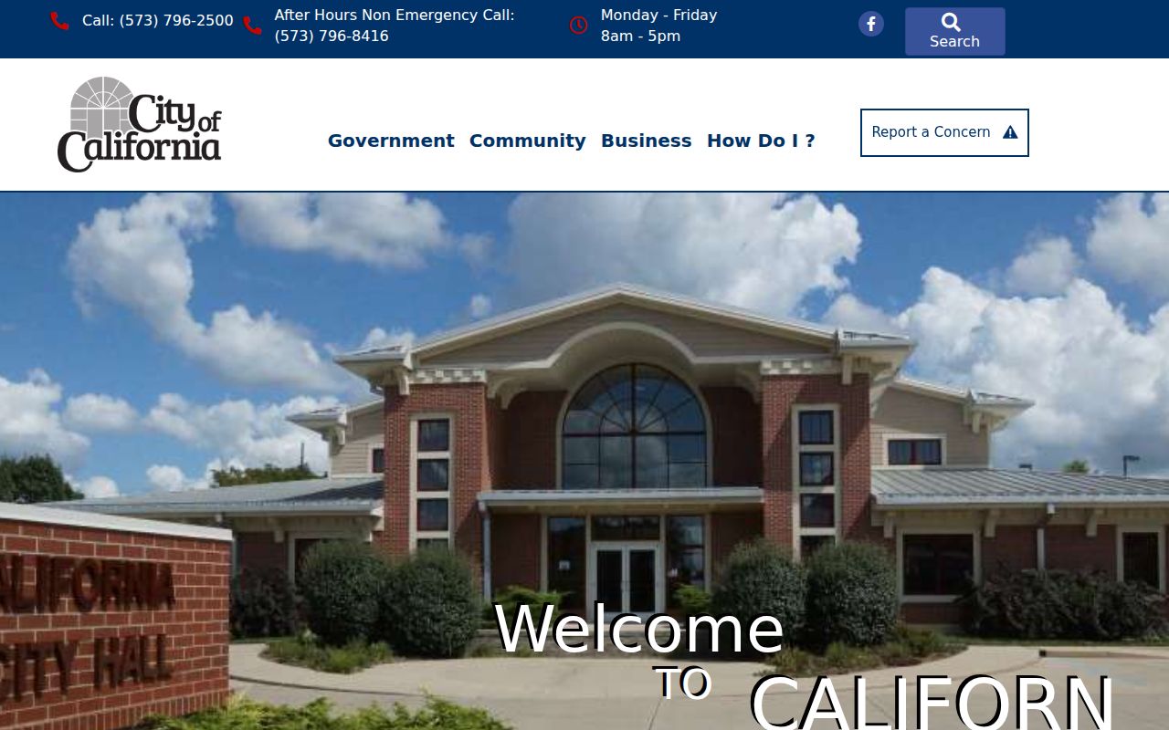City of California website for Moniteau County criminal record contacts