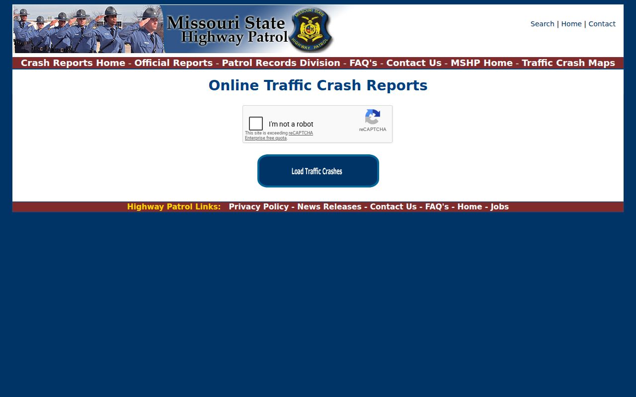 MSHP crash report channel for a Moniteau County arrest-related incident
