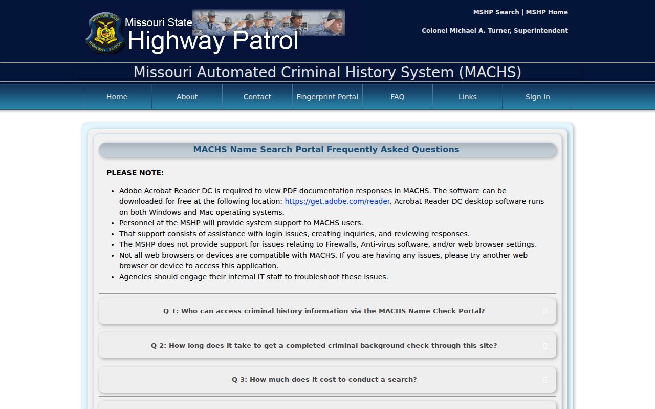 Moniteau County court case lookup and MACHS record scope FAQ